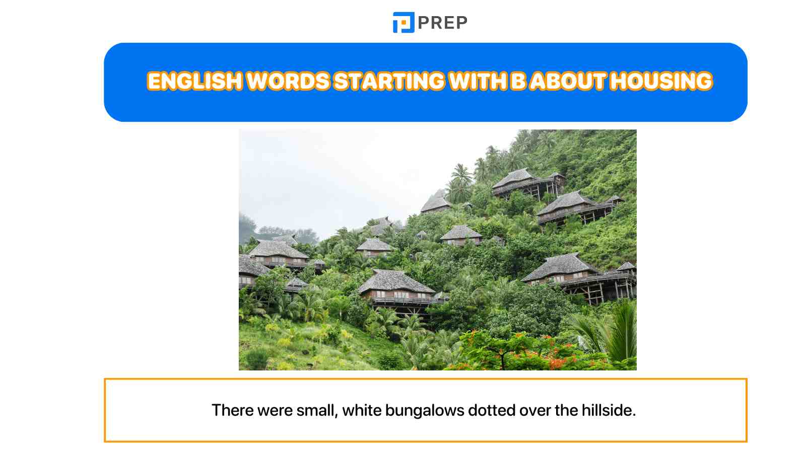 English words starting with B about housing