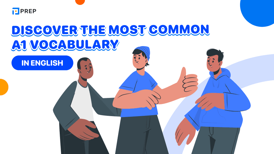 A complete collection of English A1 vocabulary organized by topic